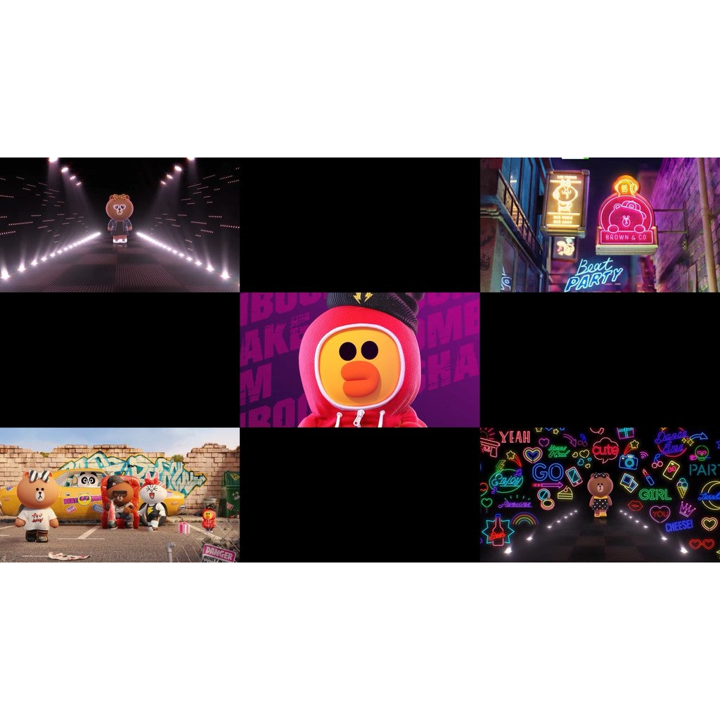 🎥 VJ LOOP | 🐻 Brown Bear 🧸 Cute Bounce Animation for Bar LED Visual Background 🎉 [ MICHIGO STUDIO ]