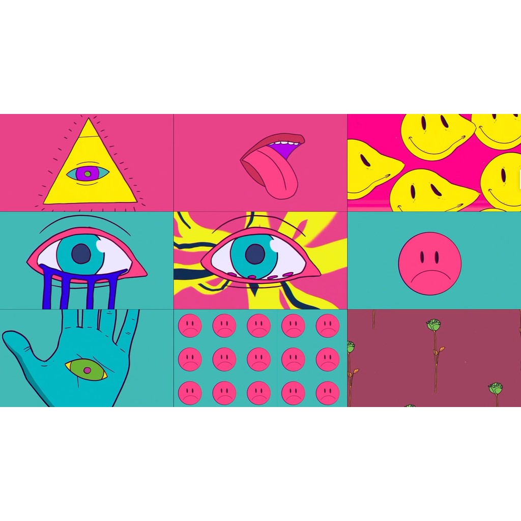 🎥 VJ LOOP | Bounce Rap Cartoon Anime Rhythm LED Visuals for Club 🕺🎤🎞️ [ MICHIGO STUDIO ]