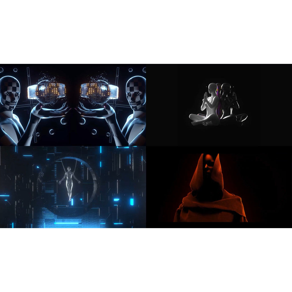 🎥 VJ LOOP | Futuristic Motion Characters with Dreamy Rhythm LED Visuals 🤖🌌🎶 [ MICHIGO STUDIO ]