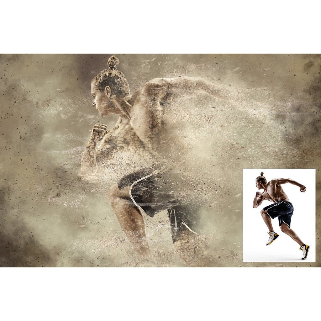 🖌️ PS ACTION | Desert Dust Effect 🌵 Particle FX & Dramatic Poster Design [ MICHIGO STUDIO ]