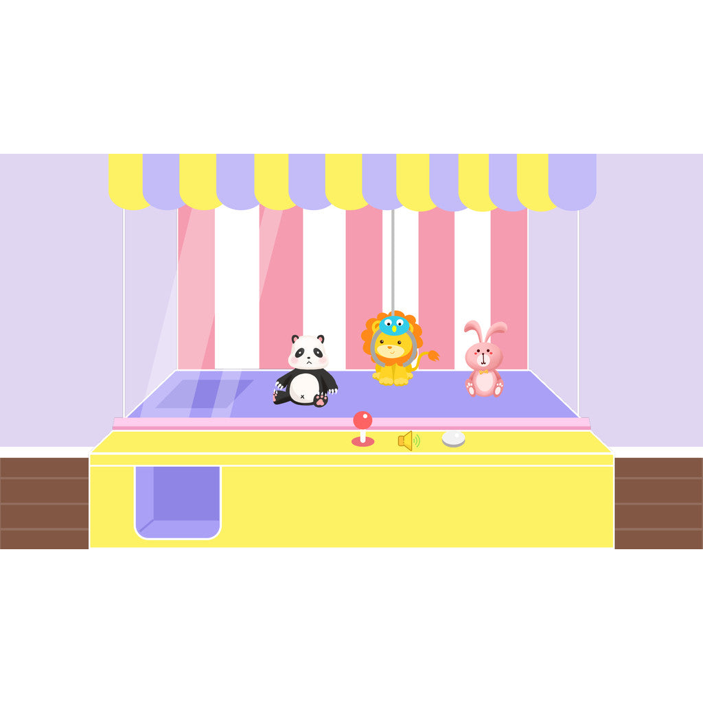 POWERPOINT TEMPLATE 7 | 🕹️ Claw Machine Interactive Game PPT Template Helen Courseware [ MICHIGO STUDIO ]
