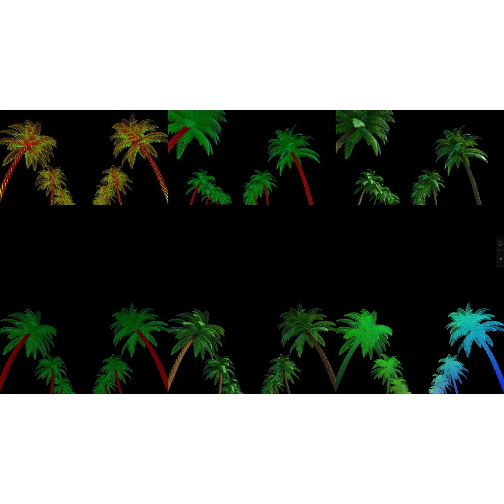 🎥 VJ LOOP | 🌴 Coconut Tree 🌅 HipHop Rap Vibes KTV Club Room LED Visual Pack 🎶 [ MICHIGO STUDIO ]
