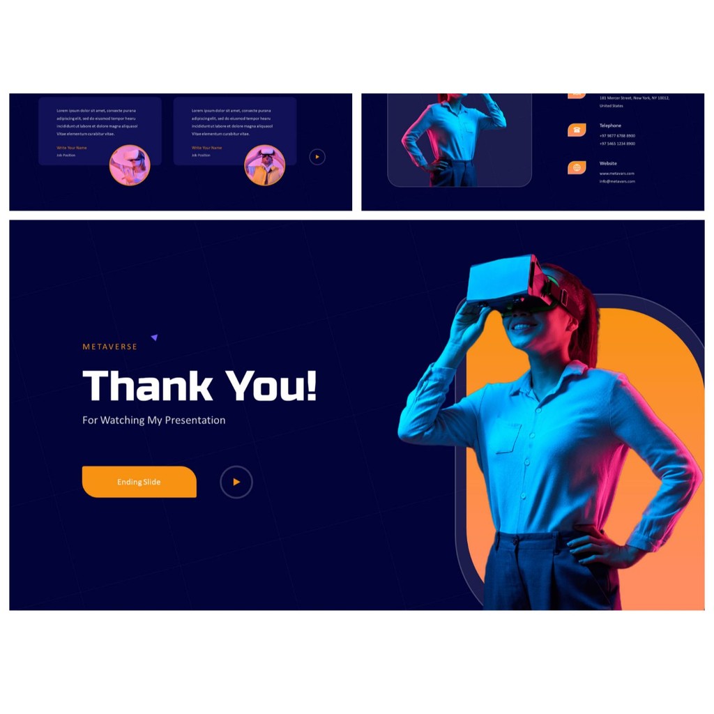 POWERPOINT TEMPLATE 29 | 🌐 Metaverse AI 5G VR Tech Startup Editable Stylish PPT Template [ MICHIGO STUDIO ]