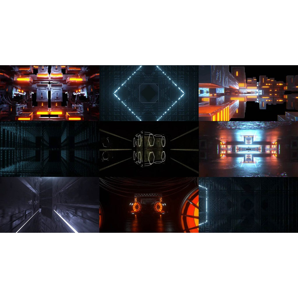 🎥 VJ LOOP | 🏗️ Industrial Style ⚙️ Mechanical Rhythm Abstract LED Background 💡 [ MICHIGO STUDIO ]