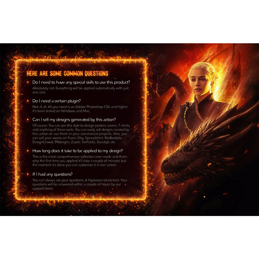 🎨 PSD TEMPLATE | Fire/Flame Smoke Text Effect Action Presets [MICHIGO STUDIO]