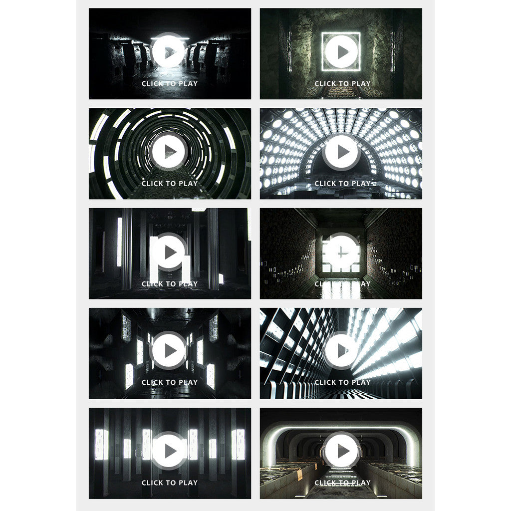 🎥 VJ LOOP | 3D Interior Lighting Club Tunnel LED Stage Background 🏠💡 [ MICHIGO STUDIO ]