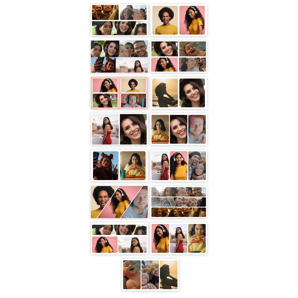 🖥️ Split Screen Templates | 15 Easy Multi-Screen Photo Video Layouts [MICHIGO STUDIO]