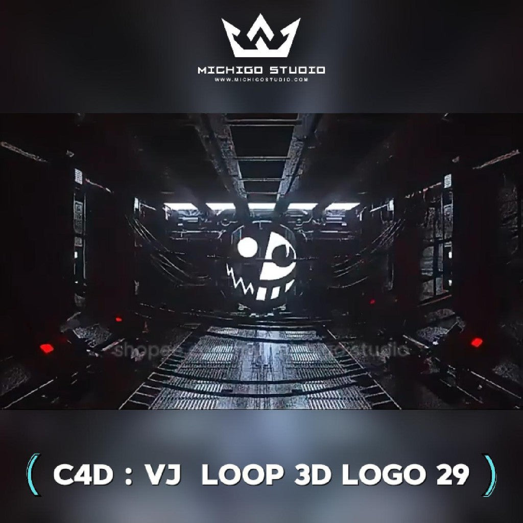 🌀 VJ 3D LOOP LOGO  | Custom C4D + Octane for DJ, Club & KTV [29]