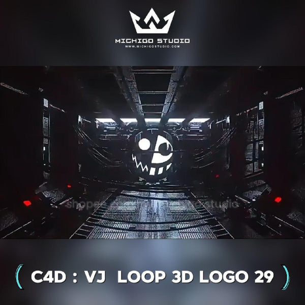 🌀 VJ 3D LOOP LOGO  | Custom C4D + Octane for DJ, Club & KTV [29]