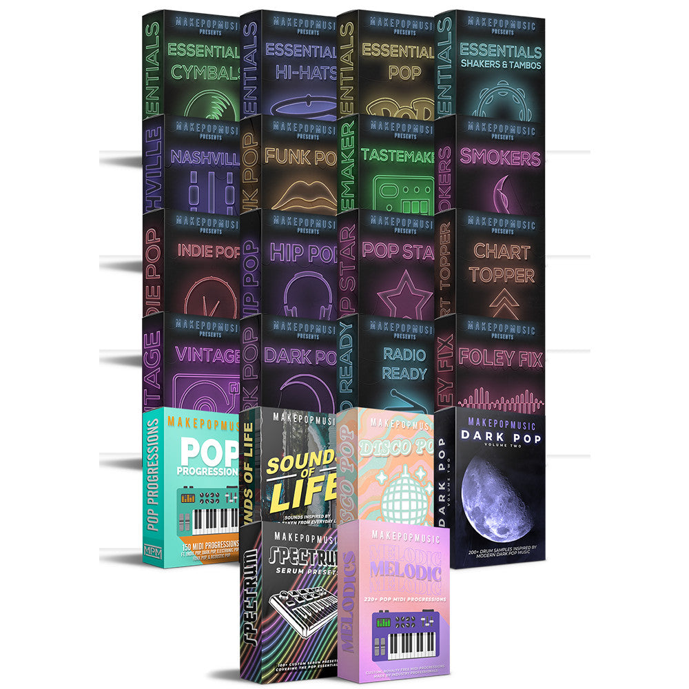 Sample Pack | Make Pop Music 🎤 Full 22-Pack Bundle | WAV + MIDI [MICHIGO STUDIO]