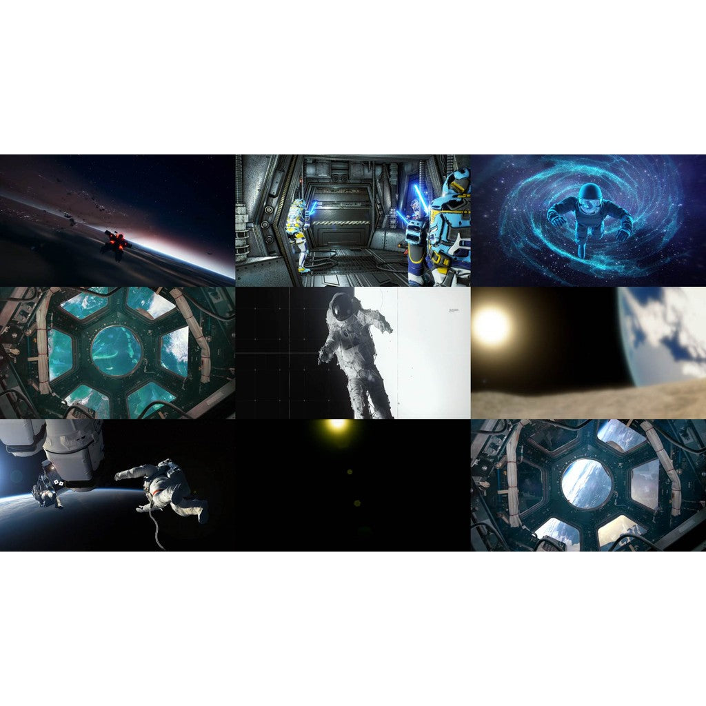 🎥 VJ LOOP | Astronaut & Spaceship Sci-Fi Universe LED Background 👨‍🚀🚀 [ MICHIGO STUDIO ]