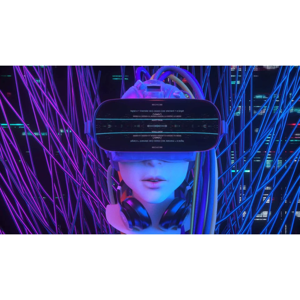 VJ LOOP | 👧 Cyberpunk Girl Aerial Mood Visual – Rhythmic LED Big Screen VJ 🌌⚡ [MICHIGO STUDIO]
