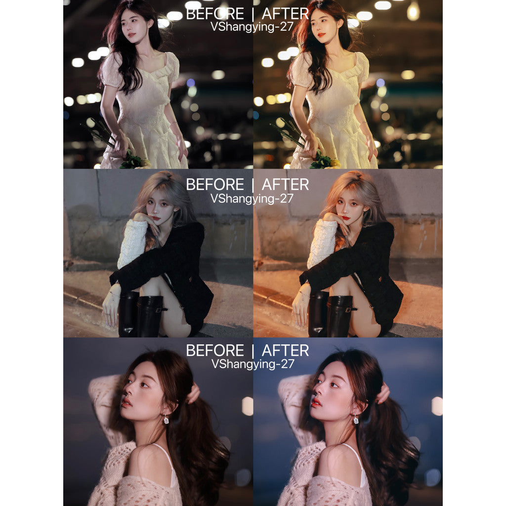 📸 Night Street Portrait - Lightroom Preset (Artistic, PS, PR, Capcut)