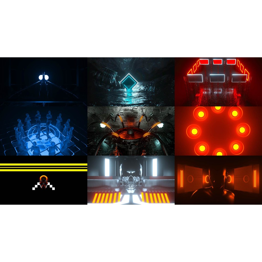 🎥 VJ LOOP | 🏗️ Industrial Style ⚙️ Mechanical Rhythm Abstract LED Background 💡 [ MICHIGO STUDIO ]
