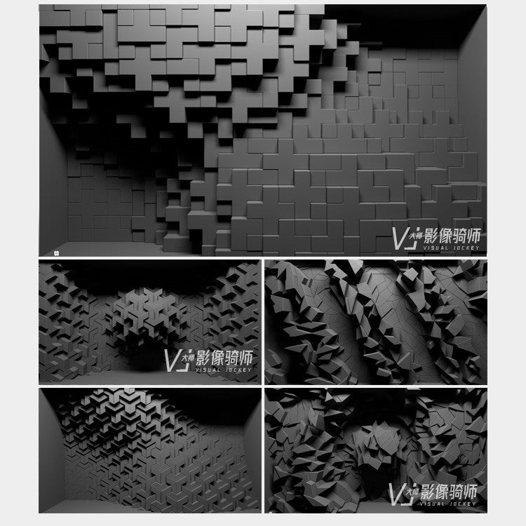 🎥 VJ LOOP | 3D Projection Mapping Architecture Ice Screen Club KTV LED Display 🏛️❄️ [ MICHIGO STUDIO ]