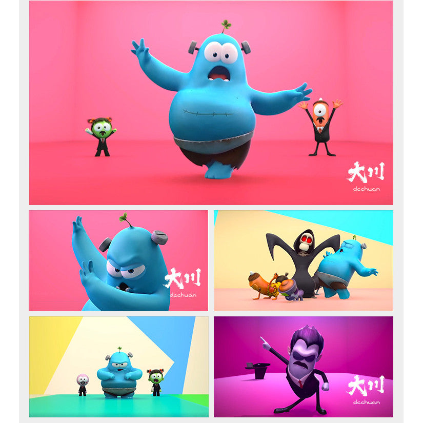 🎥 VJ LOOP | Cartoon Band Dance Animation Bar Stage LED Visuals 🎸🎤 [ MICHIGO STUDIO ]