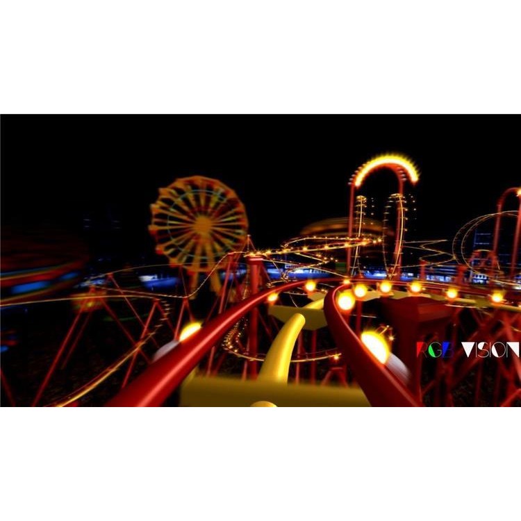 🎥 VJ LOOP | 3D Dynamic Roller Coaster in City Tunnel for Club LED Background 🎢🌃 [MICHIGO STUDIO]