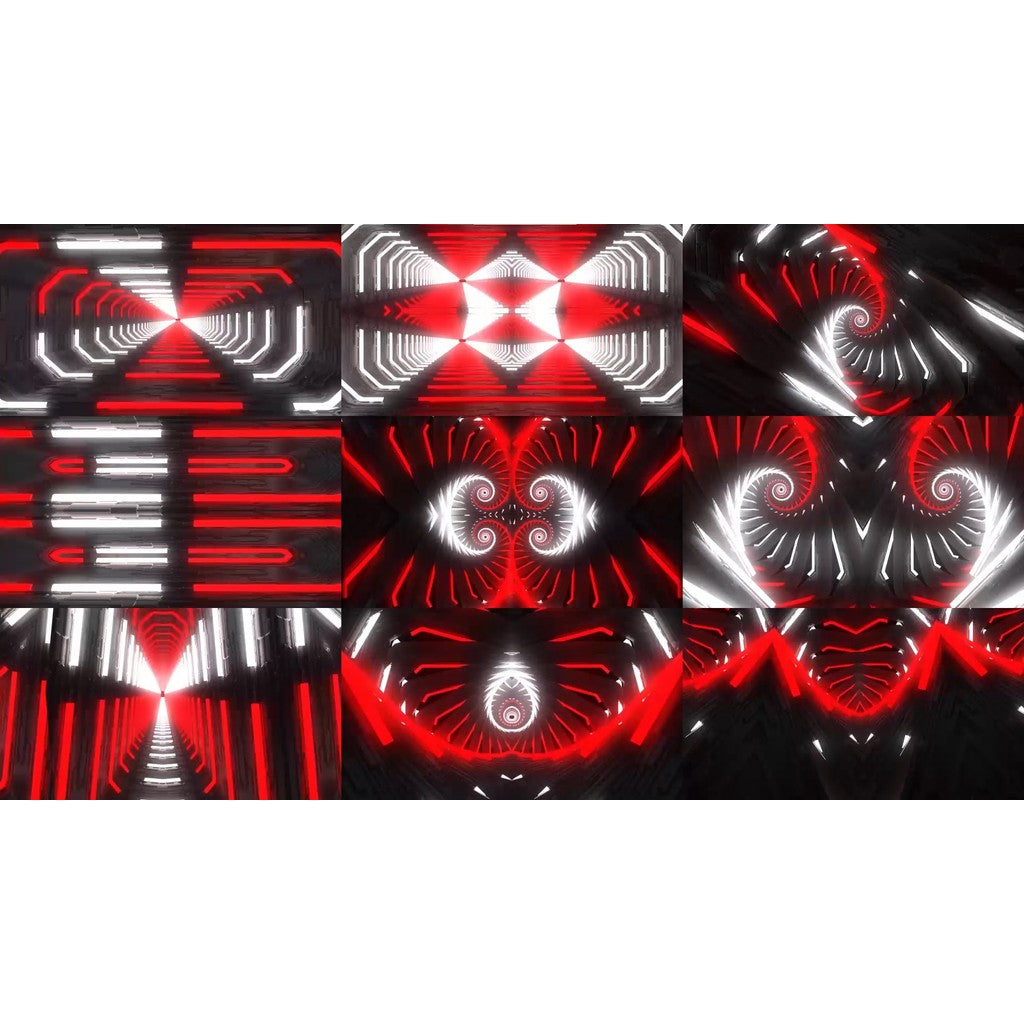 VJ LOOP | ❤️💚 Abstract Rhythm Line Explosion – Club LED Background Visuals 💥🔊 [MICHIGO STUDIO]