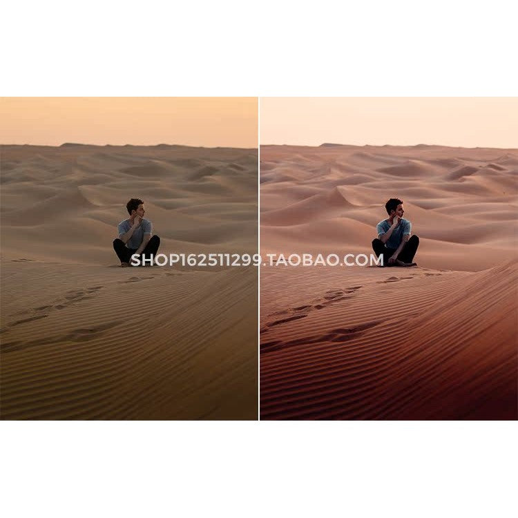 📸 Desert Gobi LR Preset – Lightroom Preset (Capcut, DaVinci, PS, PR, AE, Polarr)
