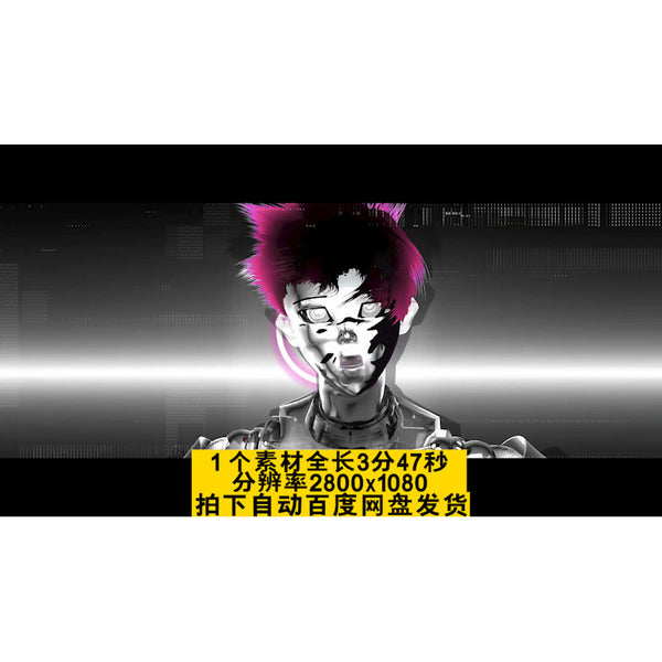 VJ LOOP | 🤖 AI Tech Robot 3D Opener – LED Background Visual for Club/KTV 👁️⚡ [MICHIGO STUDIO]