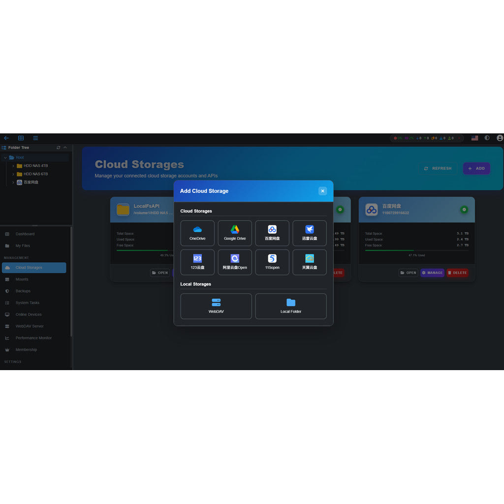 ☁️ CloudDrive Monthly Membership (1 Month) Multi-cloud sync management Baidu Netdisk Google Drive Nas Synology