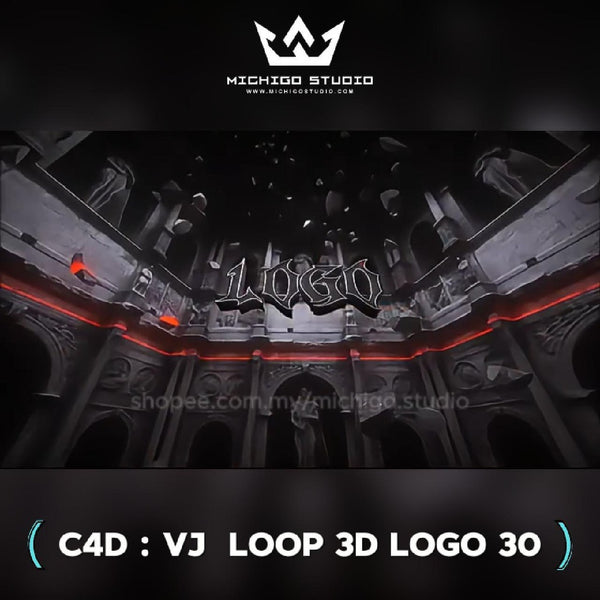 🌀 VJ 3D LOOP LOGO  | Custom C4D + Octane for DJ, Club & KTV [30]