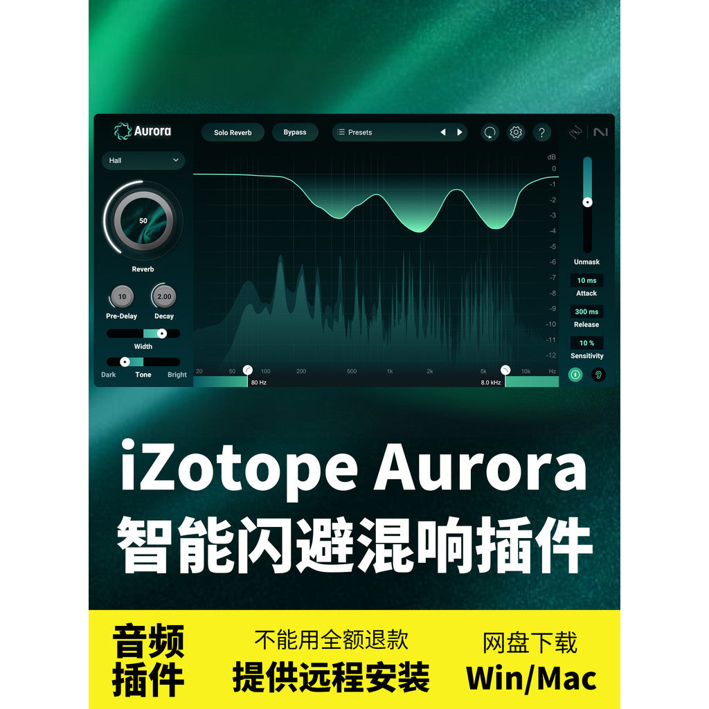 🎚️ iZotope Aurora | AI Spectral Reverb Plugin 🌌 清晰频谱混响 | Win/Mac [MICHIGO STUDIO]