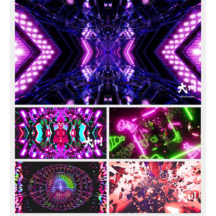 🎥 VJ LOOP | Neon Light Effect Looping Stage Visuals 4K for Bar/KTV 🌈⚡ [ MICHIGO STUDIO ]
