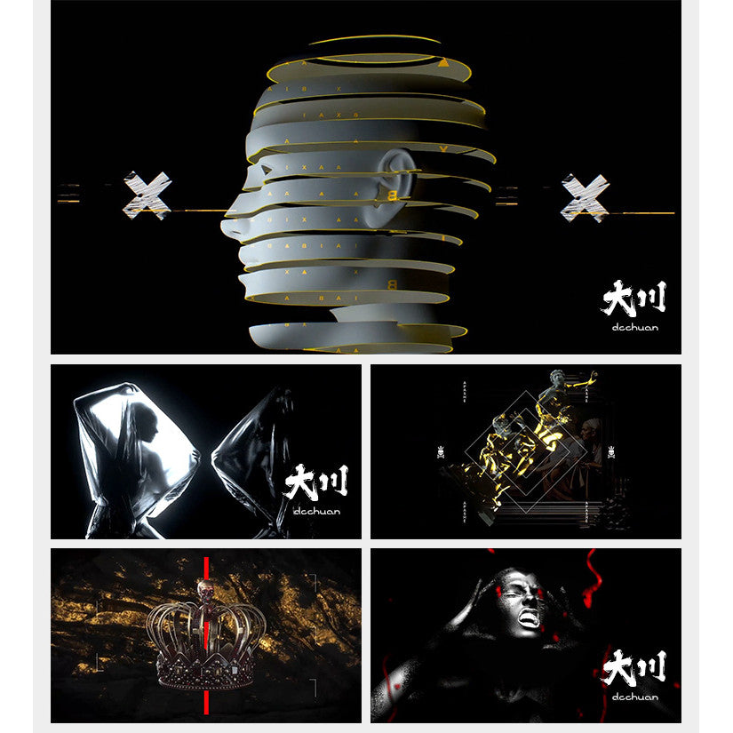 🎥 VJ LOOP | Horror Statue + Mech Flashing Light Club LED Background 😱🗿🔦 [ MICHIGO STUDIO ]