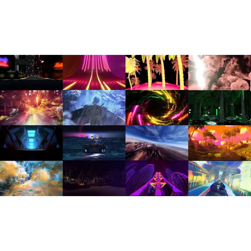 🎥 VJ LOOP | 🎢 3D Roller Coaster Tunnel Ride Animation for KTV LED Visual 🎠 [ MICHIGO STUDIO ]