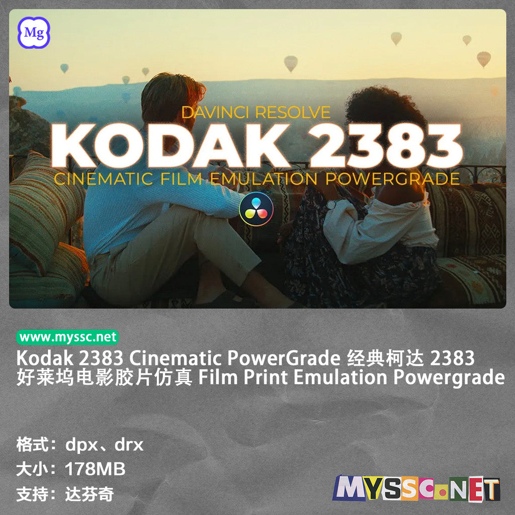 🎬 PowerGrade | Kodak 2383 Cinematic PowerGrade – Classic Hollywood Film Emulation [MICHIGO STUDIO]