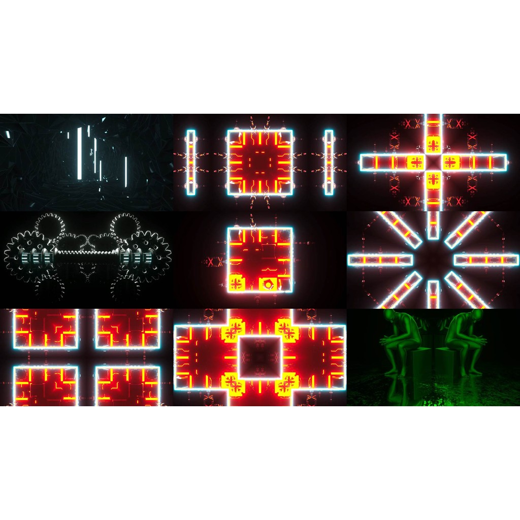 🎥 VJ LOOP | 🏗️ Industrial Style ⚙️ Mechanical Rhythm Abstract LED Background 💡 [ MICHIGO STUDIO ]