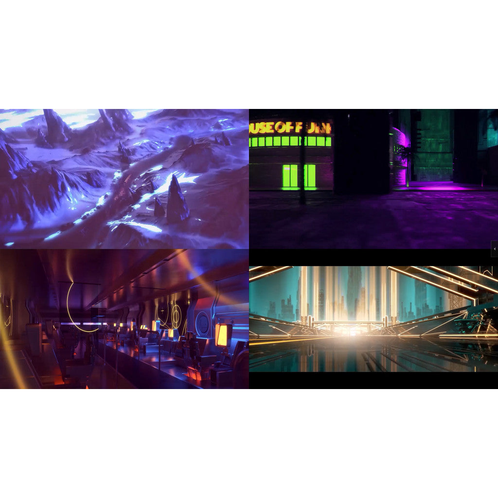 🎥 VJ LOOP | Vaporwave Retro Neon Car Rap Visuals for Club Stage 🟣🚗🎶 [ MICHIGO STUDIO ]