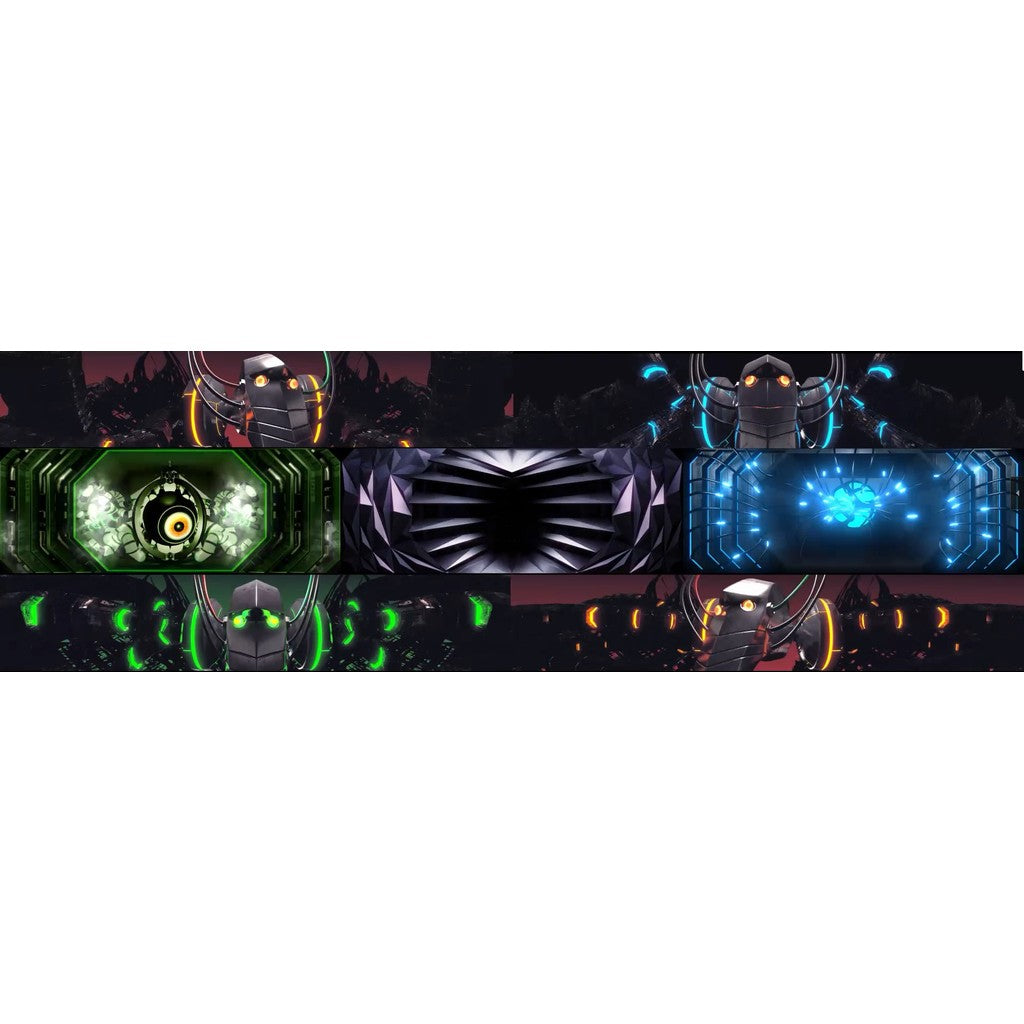 🎥 VJ LOOP | Widescreen Ice 3D Industrial Line Abstract LED Visuals 🧊⚙️📈 [ MICHIGO STUDIO ]