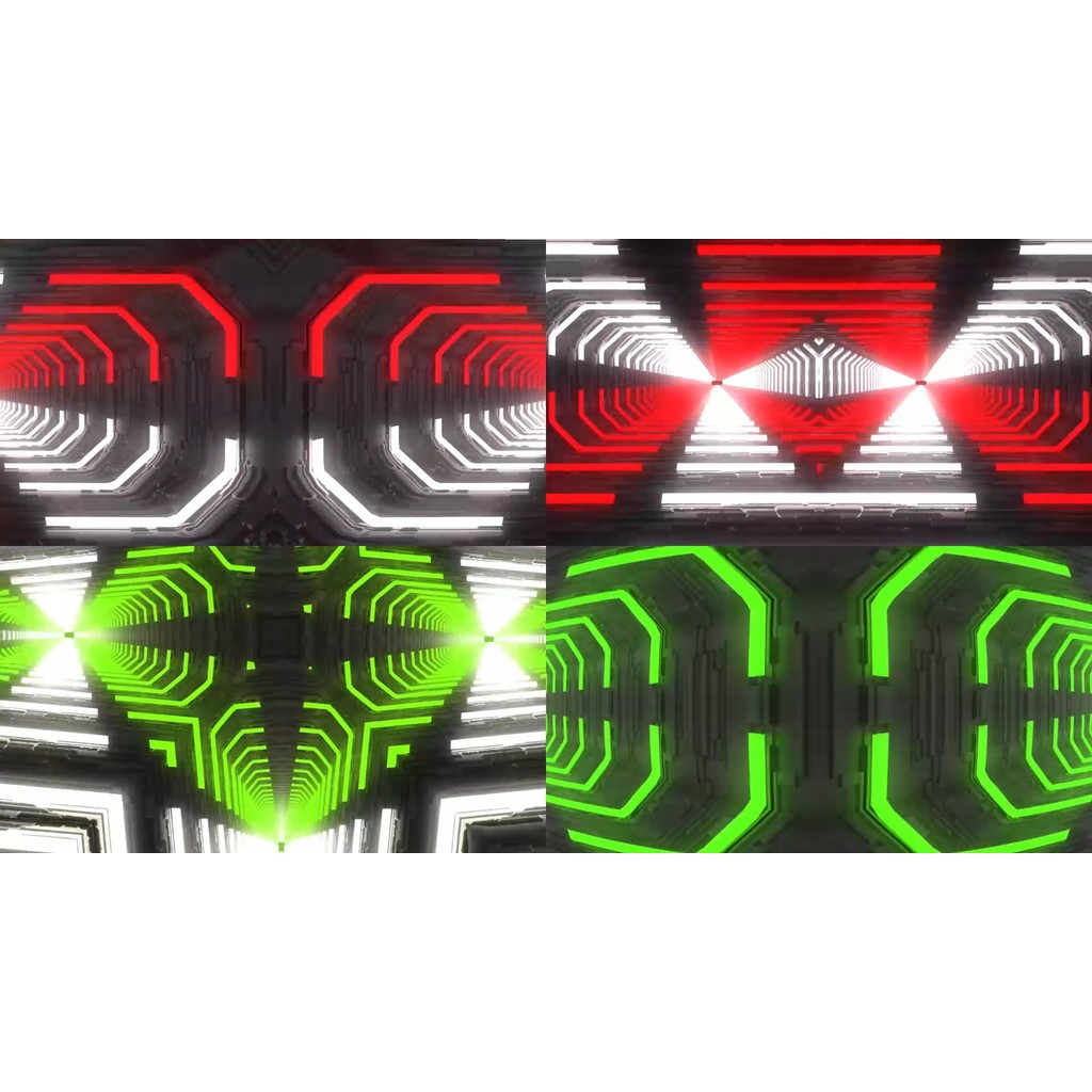 VJ LOOP | ❤️💚 Abstract Rhythm Line Explosion – Club LED Background Visuals 💥🔊 [MICHIGO STUDIO]