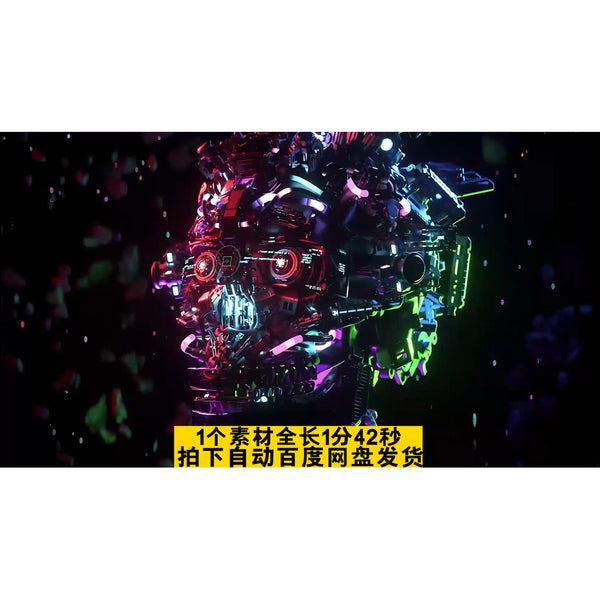 VJ LOOP | 🔧 Futuristic Robot Intro Visuals – Sci-Fi LED Background for Club/KTV 🤖🎬 [MICHIGO STUDIO]