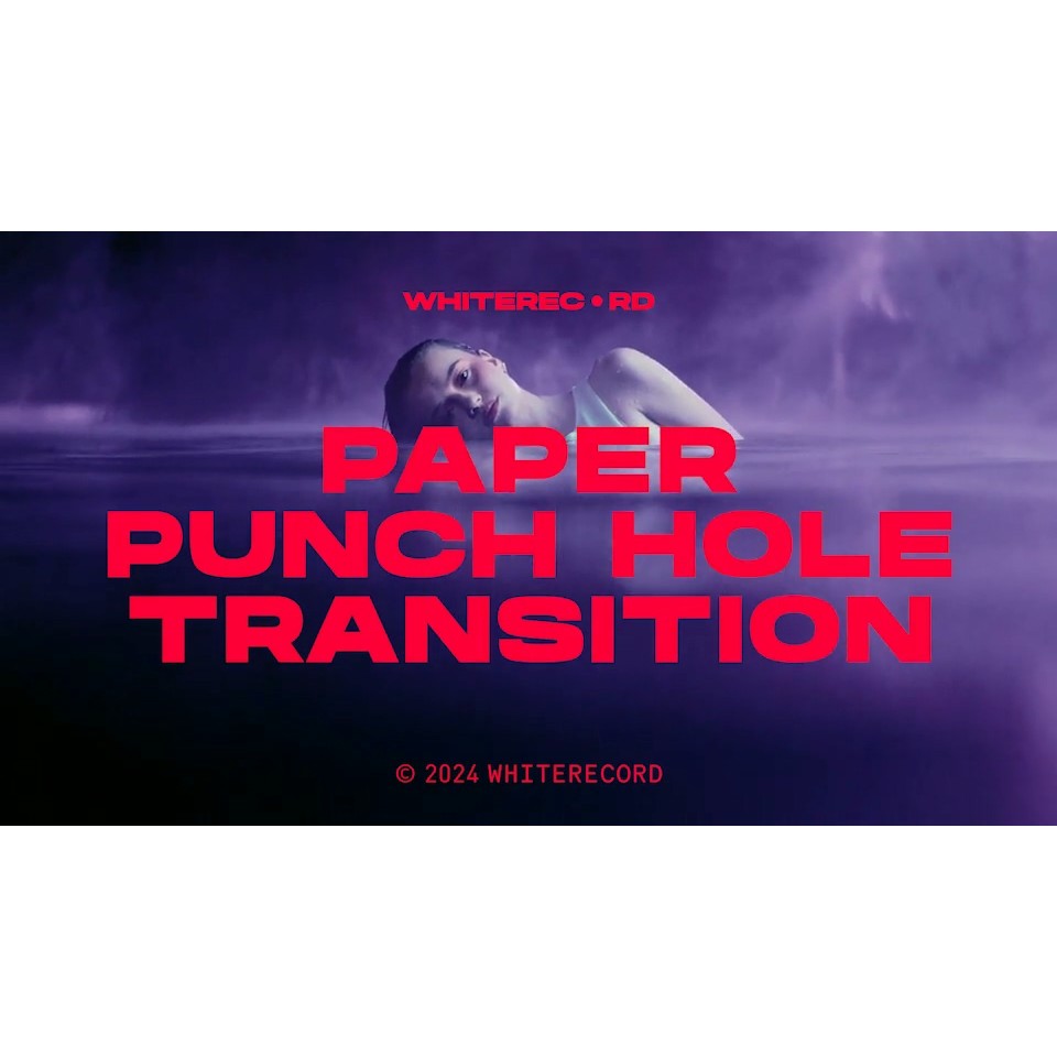 📄 Paper Punch Hole | 15 Vintage Film Tear & Perforation Transitions [MICHIGO STUDIO]