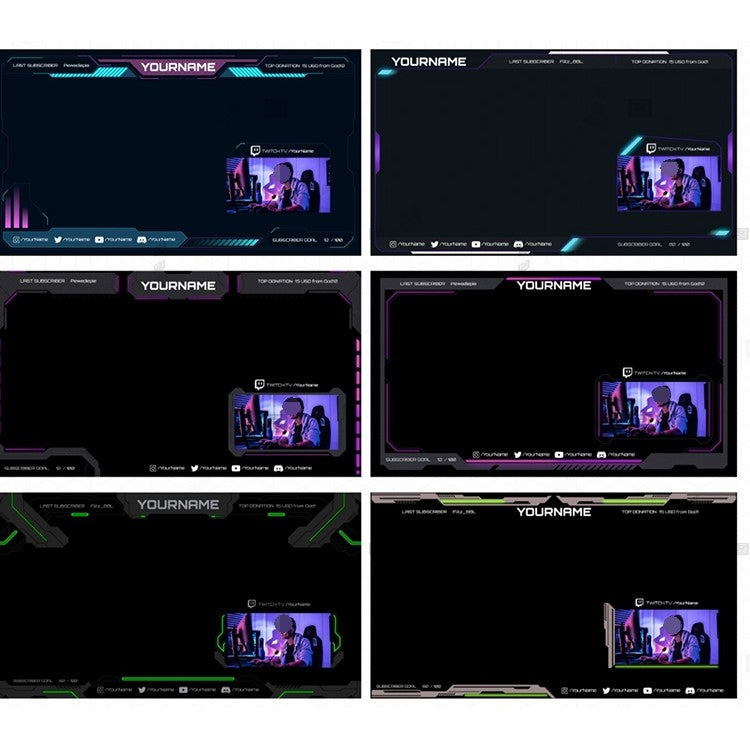 🎞️ Short Video UI + Game Stream Overlay Template – TikTok / Kuaishou Compatible [MICHIGO STUDIO]