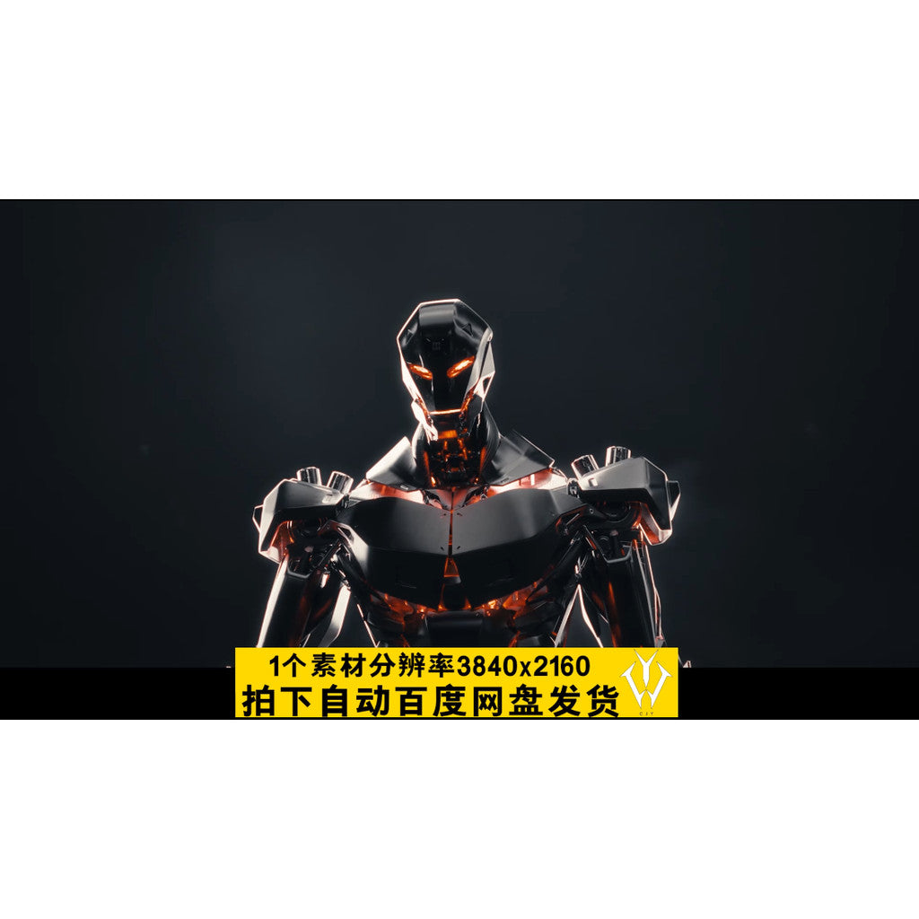 VJ LOOP | 🔥 Explosive Fire Mech Robot Sci-Fi Club Party LED Screen Visual VJ Loop [ MICHIGO STUDIO ]