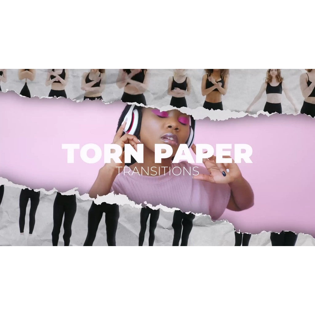 🧩 Torn Paper Transitions | Film Collage & Page Rip FX [MICHIGO STUDIO]