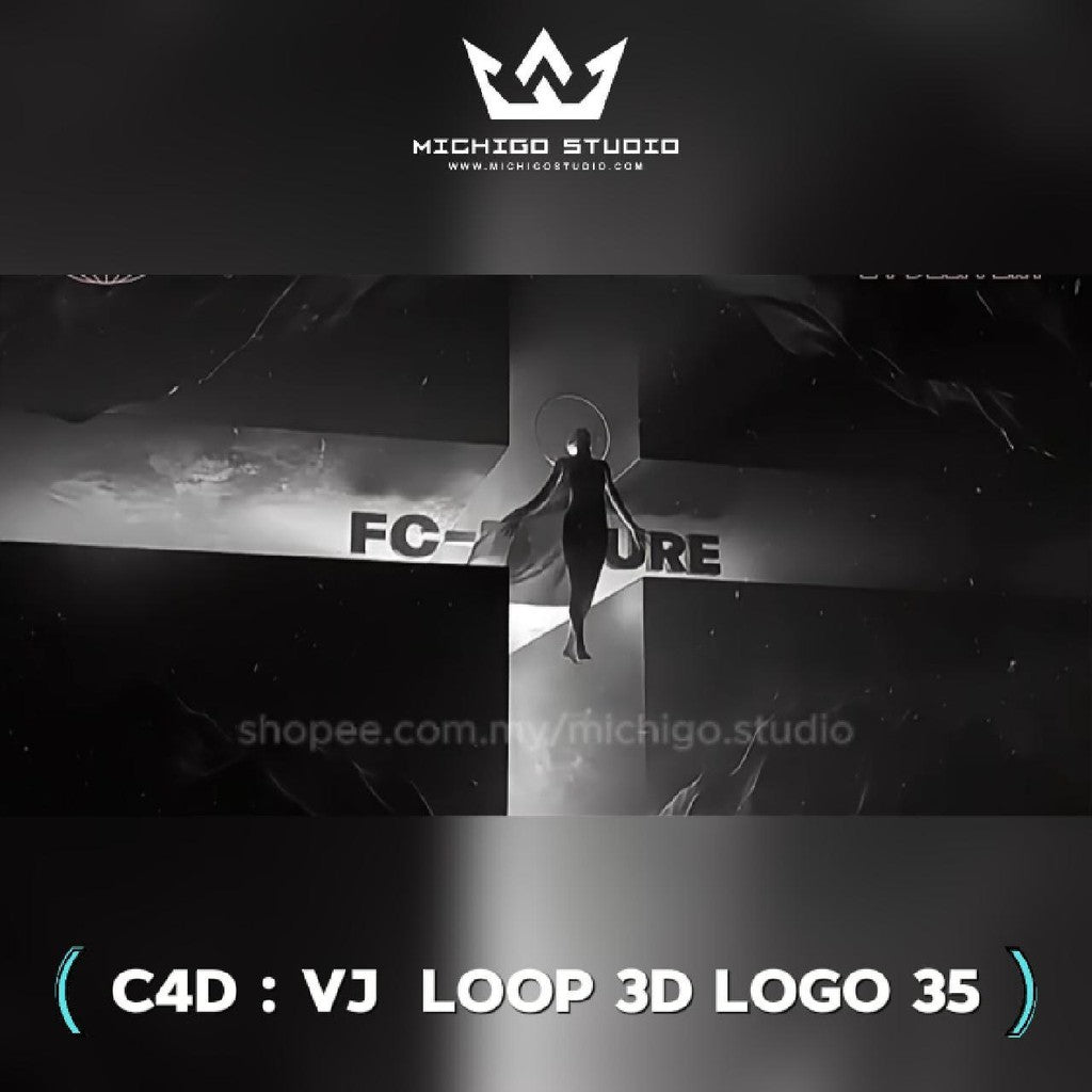 🌀 VJ 3D LOOP LOGO  | Custom C4D + Octane for DJ, Club & KTV [35]
