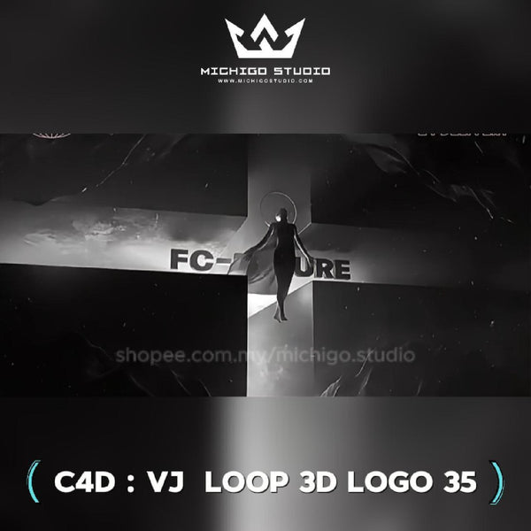 🌀 VJ 3D LOOP LOGO  | Custom C4D + Octane for DJ, Club & KTV [35]