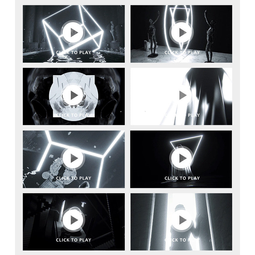 🎥 VJ LOOP | Black & White Roman Statue Flashing LED Bar Club Background 🗿⚫⚪ [ MICHIGO STUDIO ]