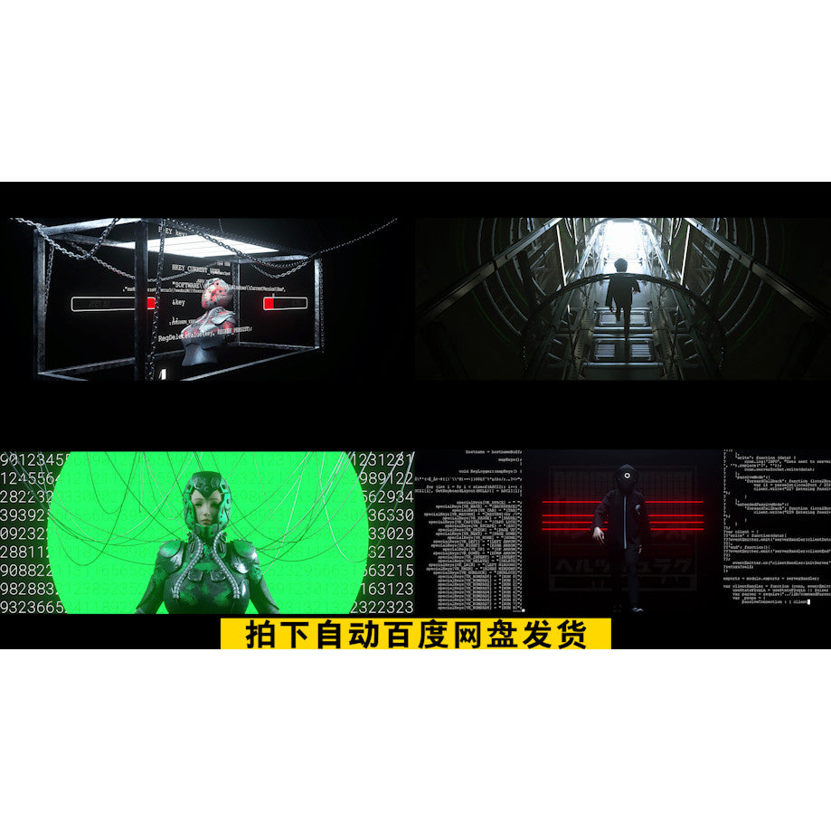 VJ LOOP | 💥 Club VJ Sci-Fi Robot Explosion Visual – Futuristic Mecha Theme 🎛️⚙️ [MICHIGO STUDIO]