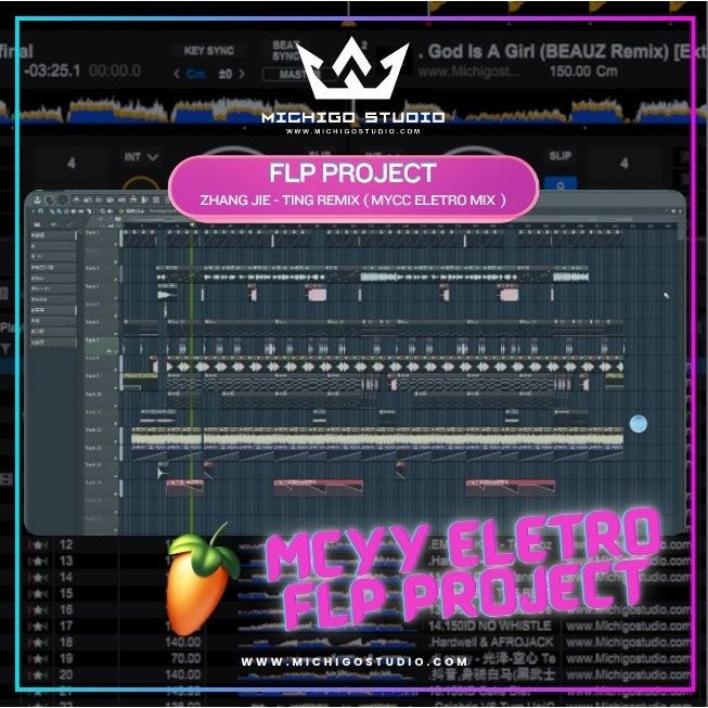 FLP 504 : Zhang Jie - Ting (DJ Mcyy Electro Mix) - FLStudio Project - MICHIGO STUDIO