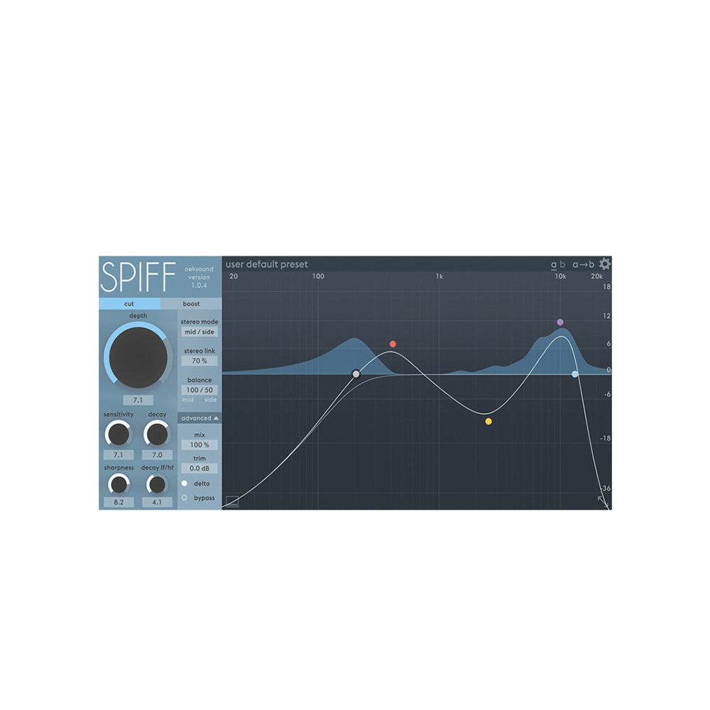 🔊 Oeksound Spiff Transient Control Plugin 🎚️ Clarity Enhancer for Mixing | De-ess & Clean Sound [MICHIGO STUDIO]