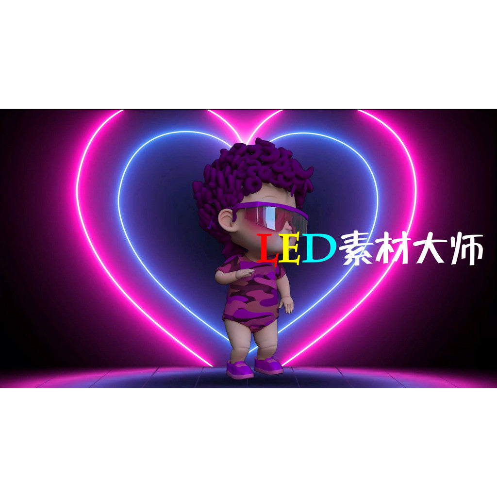 VJ LOOP | 🐱 Cute Cartoon Bounce Dancer – LED Visual for Club/KTV Rooms 🩰🎉 [MICHIGO STUDIO]