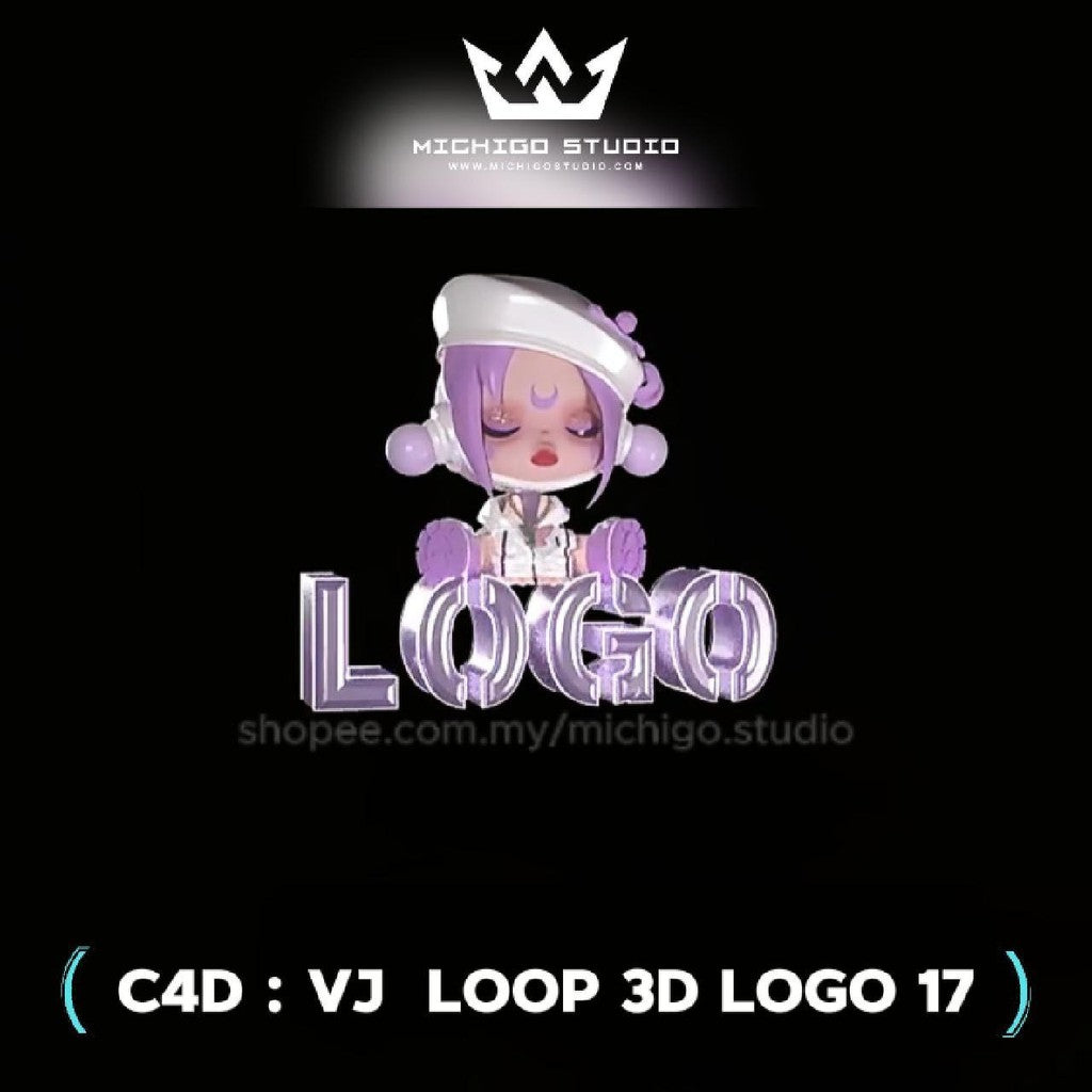 🌀 VJ 3D LOOP LOGO  | Custom C4D + Octane for DJ, Club & KTV [17]
