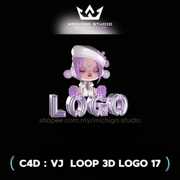 🌀 VJ 3D LOOP LOGO  | Custom C4D + Octane for DJ, Club & KTV [17]