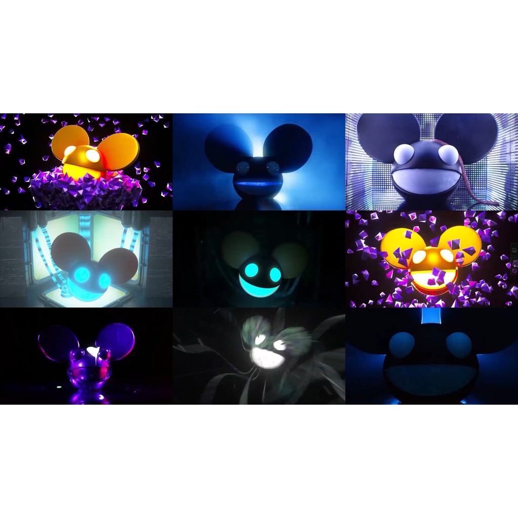 🎥 VJ LOOP | DJ Mouse Head Rhythm LED Background for Club 🎧🐭🎶 [ MICHIGO STUDIO ]